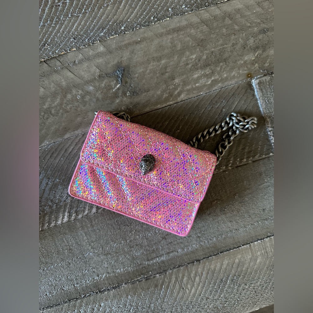 Pink mini Kurt Geiger crossbody